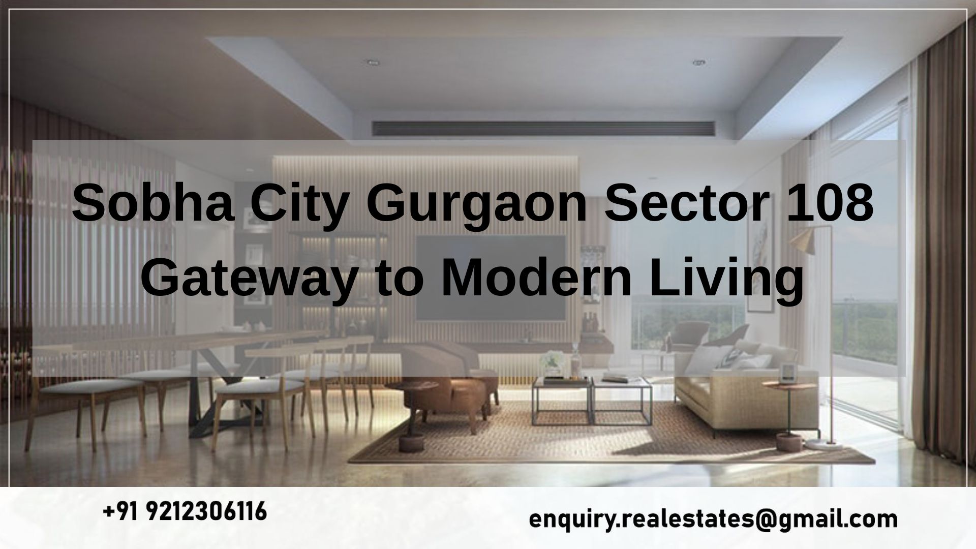 Sobha City Gurgaon Sector 108 Gateway to Modern Living